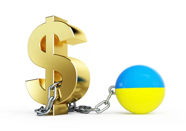Crise do dólar Ucrânia — Fotografia de Stock