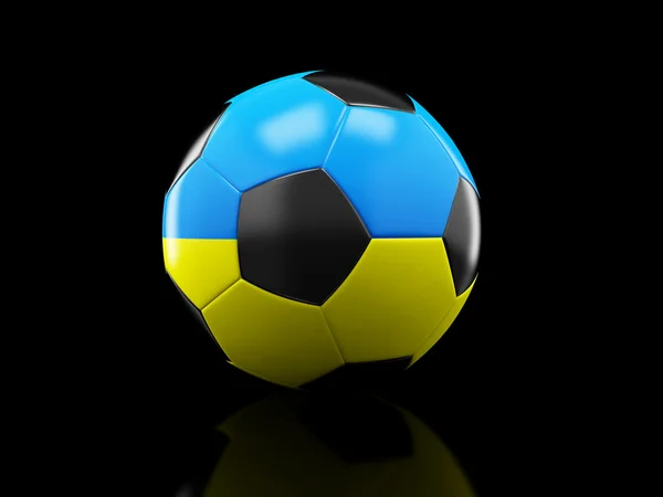 Soccer-ball ukraine — Stock Photo, Image