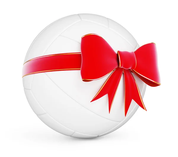 Gift volleyball ball — Stock Photo, Image