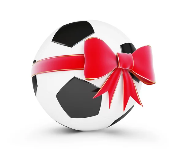 Futbol topu hediye — Stok fotoğraf