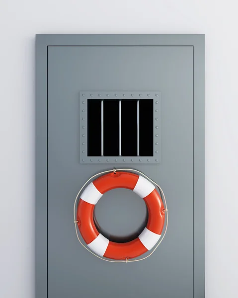 Gevangenis deuren leven buoy — Stockfoto