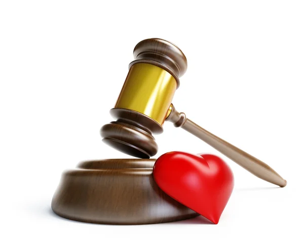 Skilsmässa i domstol — Stockfoto