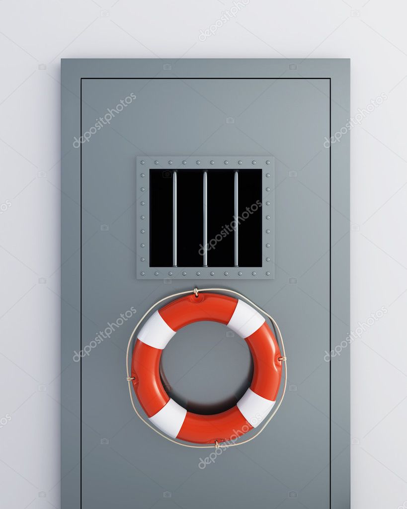 Prison doors life buoy