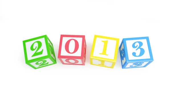 Alfabet vak 2013 Nieuwjaar — Stockfoto