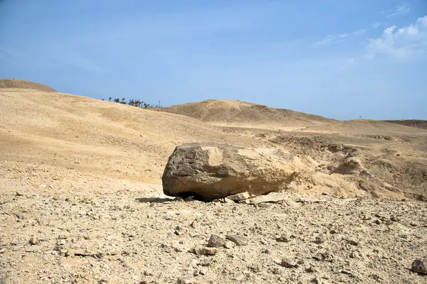 Paisagem do Deserto e rochas perto de Hurghada, Egito — Fotografia de Stock