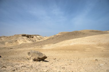 Çöl ve kayaların yanında hurghada, Mısır