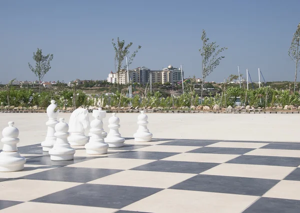 Grands jeux d'échecs dans le parc — Photo
