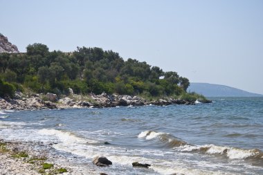 Huge Amazing BAFA Lake in Turkey clipart