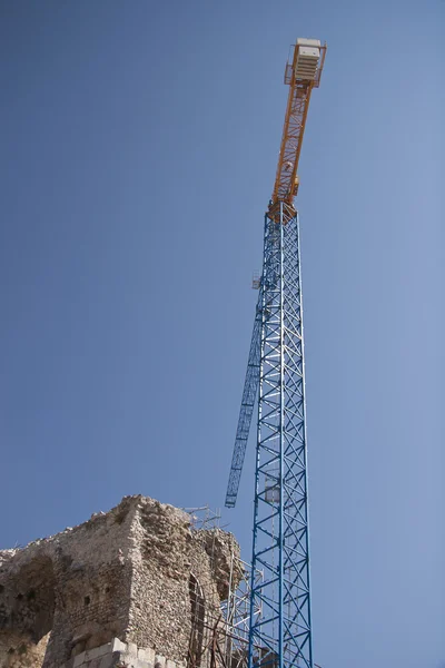 Huge Building Crane at work — Stock Photo, Image