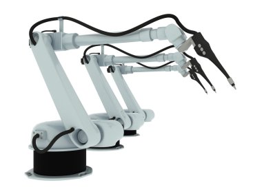 Endüstriyel robot kol izole
