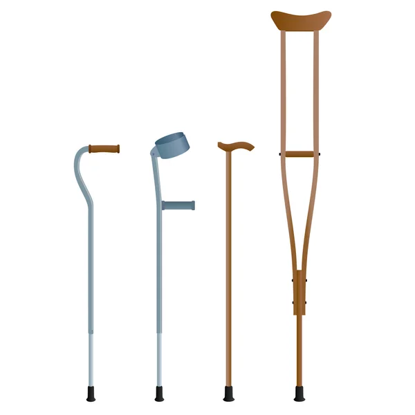 Crutches — Stock Vector