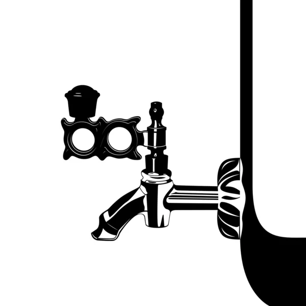 La grue sur le samovar — Image vectorielle