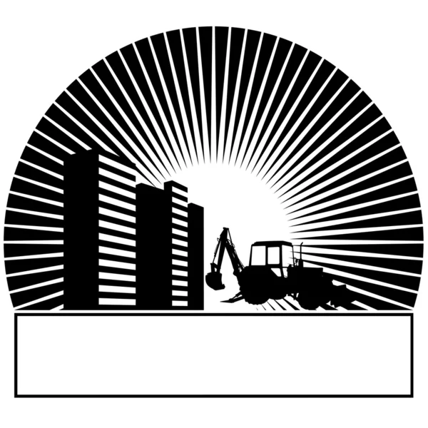 Tractor en el sol — Archivo Imágenes Vectoriales