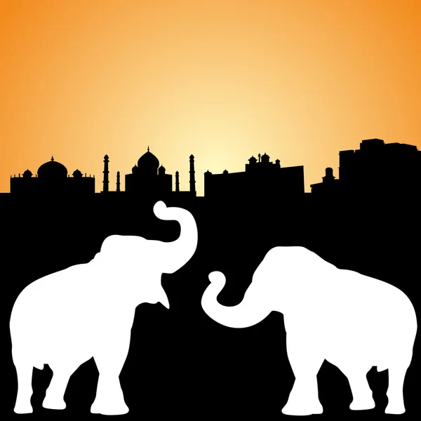 Elefanten — Stockvektor