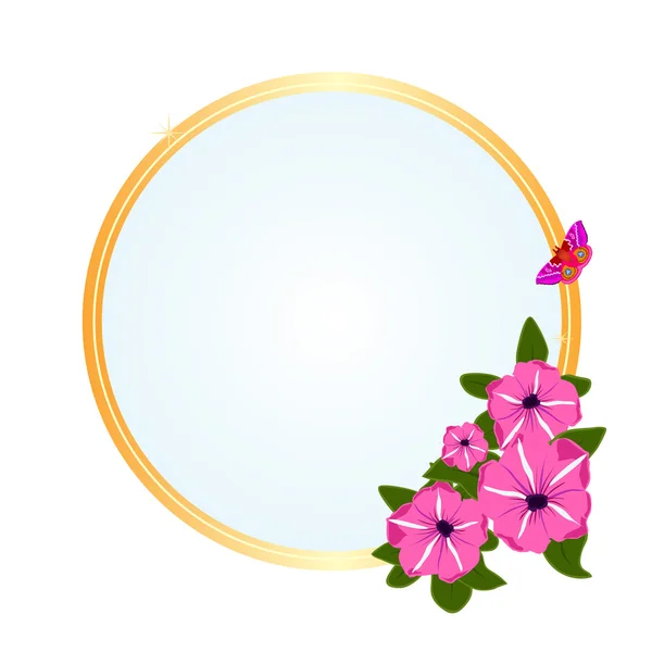 Frame with meadow flowers — Stock Vector