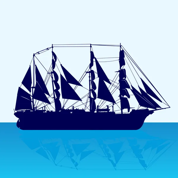 帆船 — ストックベクタ