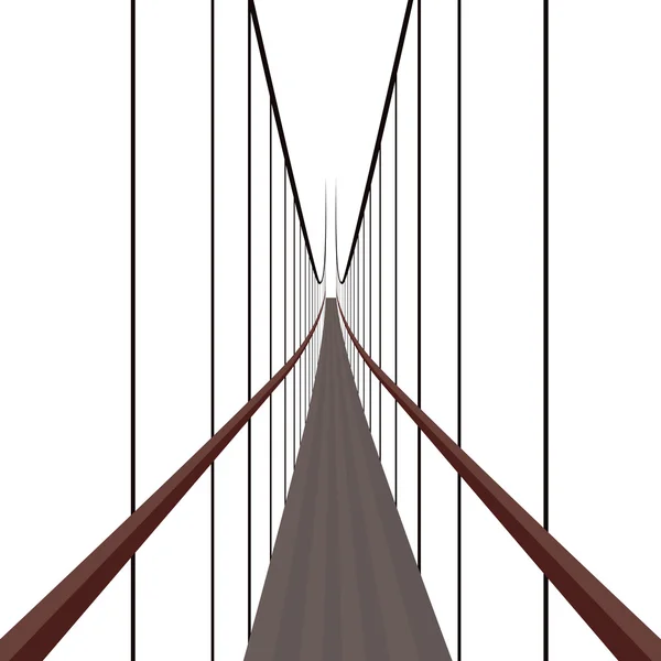 Подвесной мост — Wektor stockowy