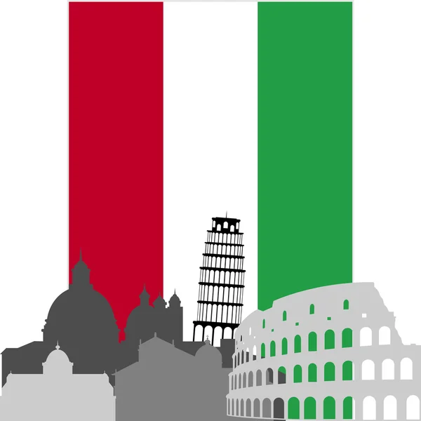 Итальянская архитектура — Stock Vector