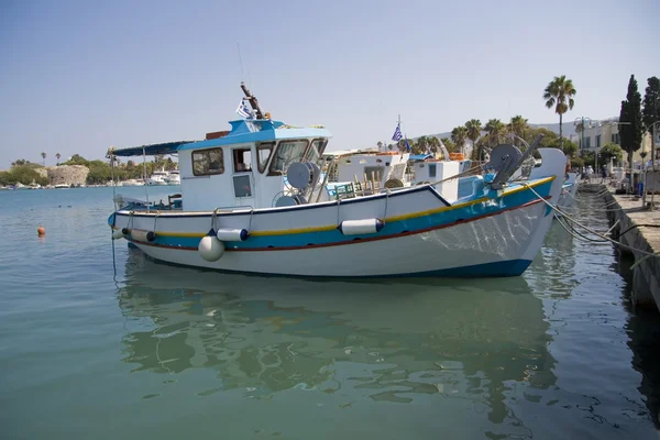 stock image Boat on Greek island