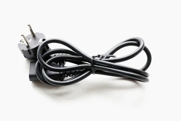 Câble électrique noir — Photo