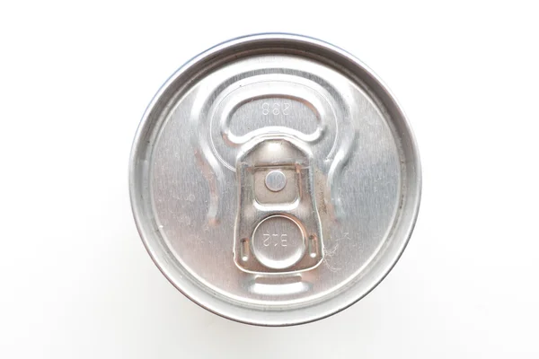 Aluminum soda can isolated on white — Stock Photo, Image