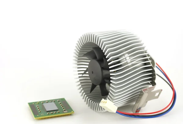 A processzorok és ventilátorok, radiátor — Stock Fotó