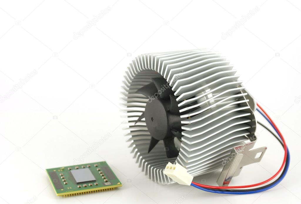 Processor and fan with radiator