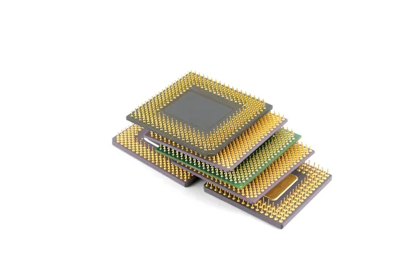 Sex mikroprocessorer — Stockfoto