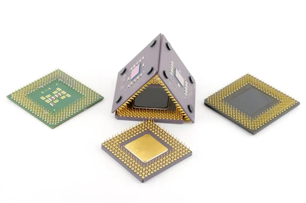 Old microprocessors — Stock Photo, Image