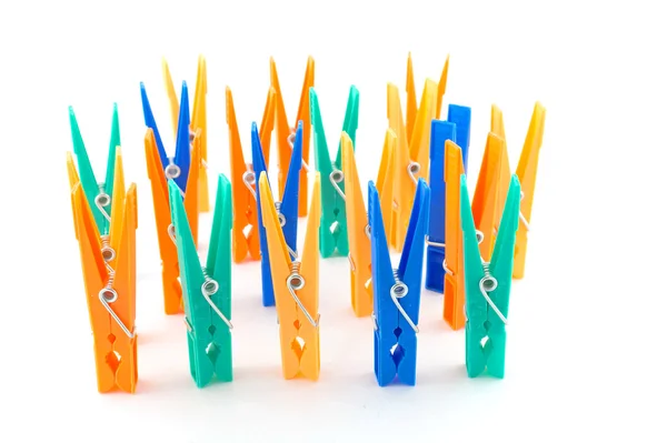Color clothes-pegs — Stock Photo, Image