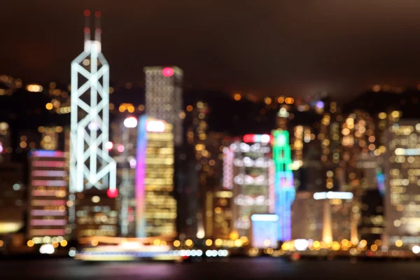 Silueta de Hong Kong Skyline —  Fotos de Stock