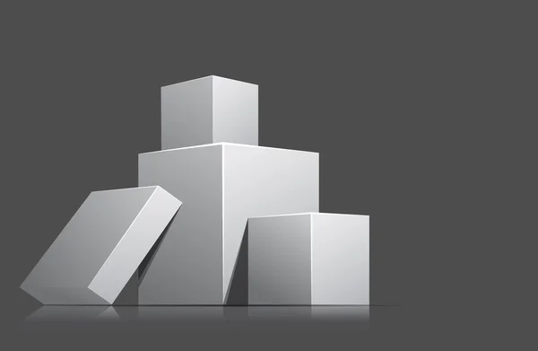 Cubos grises — Archivo Imágenes Vectoriales