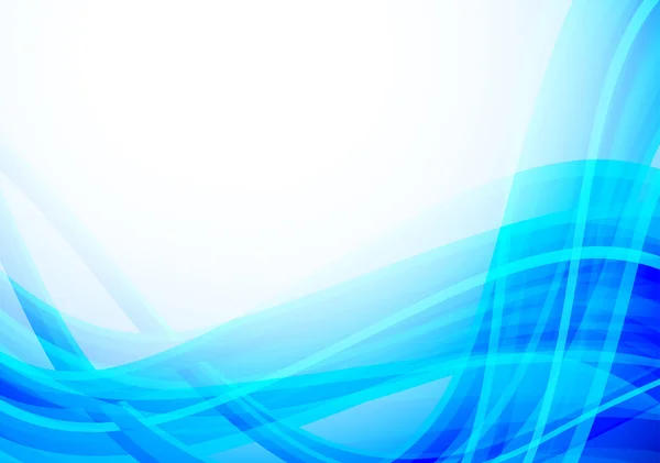 Abstrait fond bleu ondulé — Image vectorielle