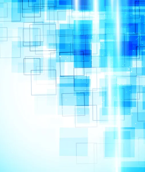 Hintergrund mit blauen Quadraten — Stockvektor