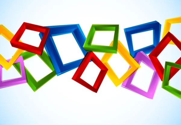 Fond coloré avec des carrés — Image vectorielle