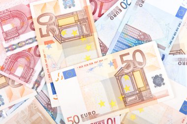Euro banknotes background 3