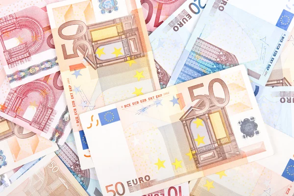 欧元纸币的背景 3 — 图库照片