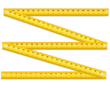 Folding ruler clipart