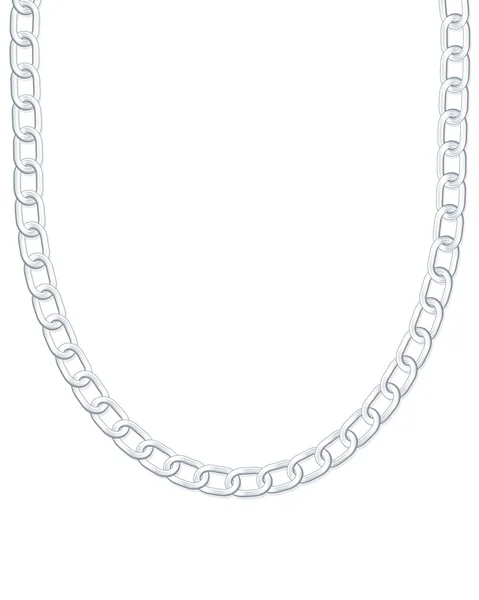 Серебряное ожерелье — стоковый вектор