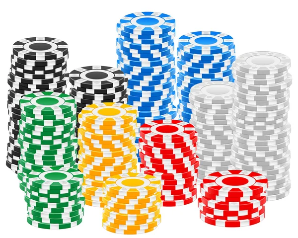 Pile de jetons Casino — Image vectorielle