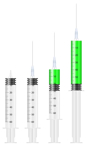 Syringe set — Stock Vector