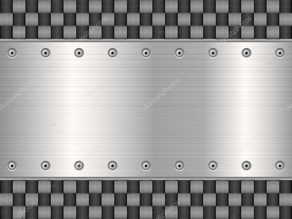 Carbon and metal plate