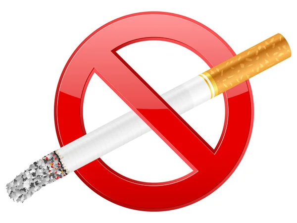 No smoking symbol — Stok Vektör