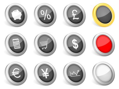 3d icons finances clipart