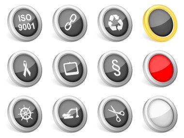 3d icons set clipart