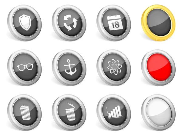 Set di icone 3d — Vettoriale Stock