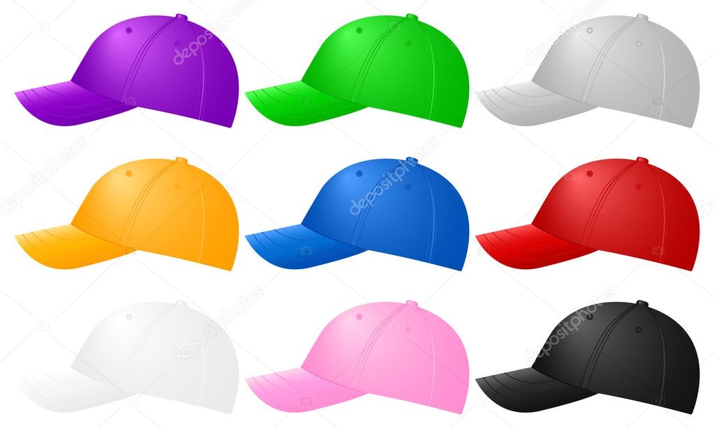 Color baseball caps