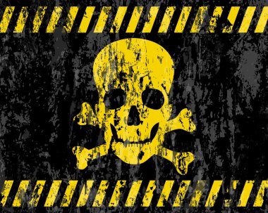 Grunge jolly roger background clipart