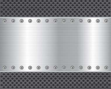 metal plate background 2 clipart