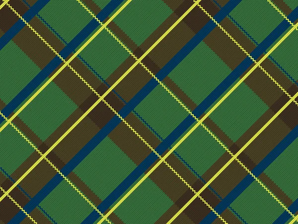 Tissu écossais réaliste — Image vectorielle